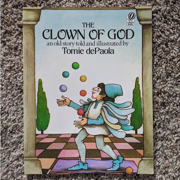 Vintage Tomie DePaola The Clown of God Children's Book Softcover Inscribed - Picture 2 of 9